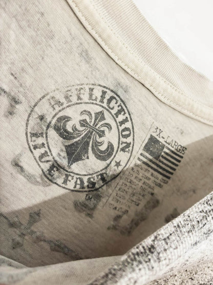 y2k affliction live fast velvet flocked tee - good market thrift store