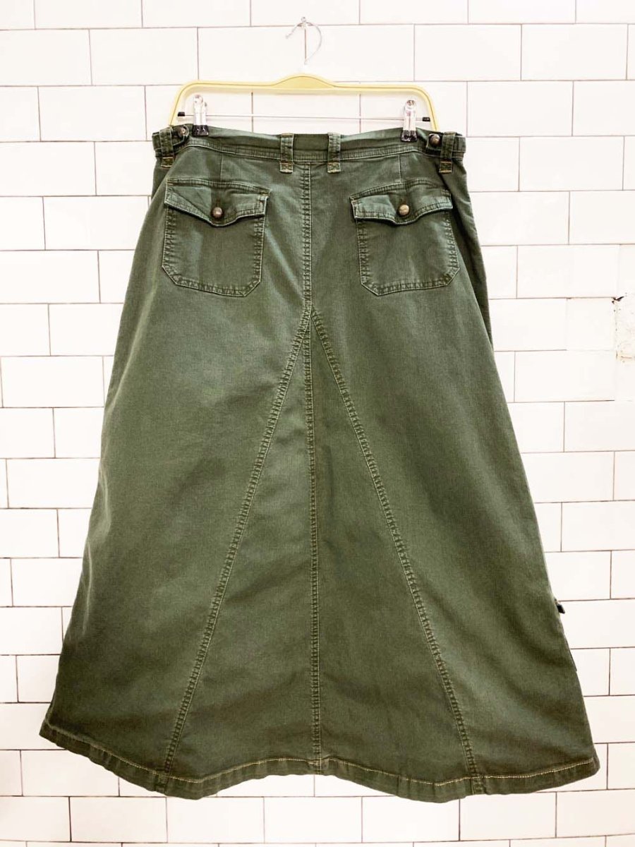 y2k bandolinoblu cargo maxi skirt - good market thrift store