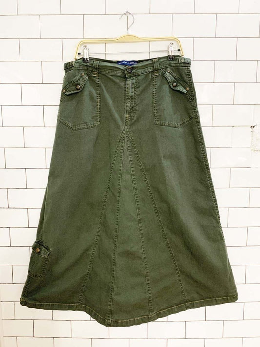 y2k bandolinoblu cargo maxi skirt - good market thrift store