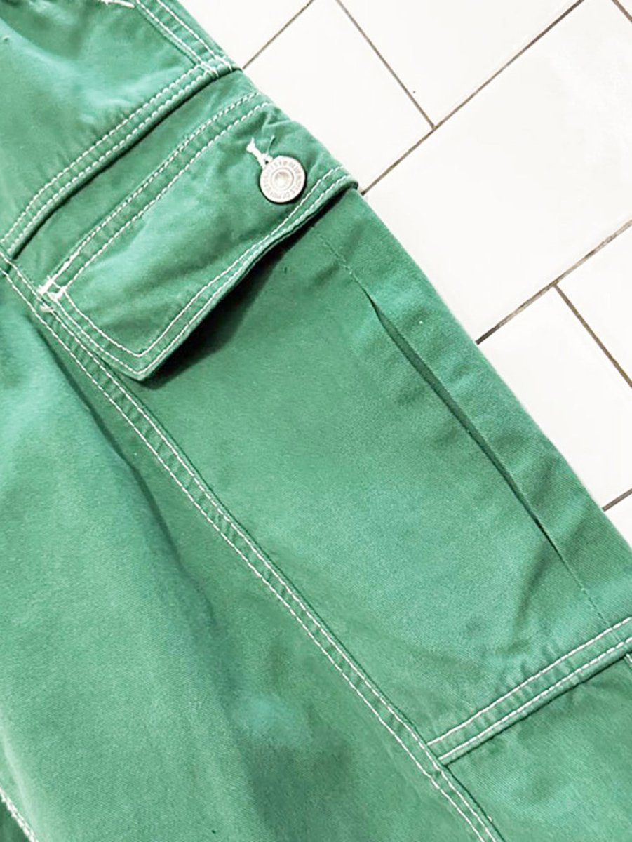 y2k bluenotes contrast stitch cargo pants - good market thrift store