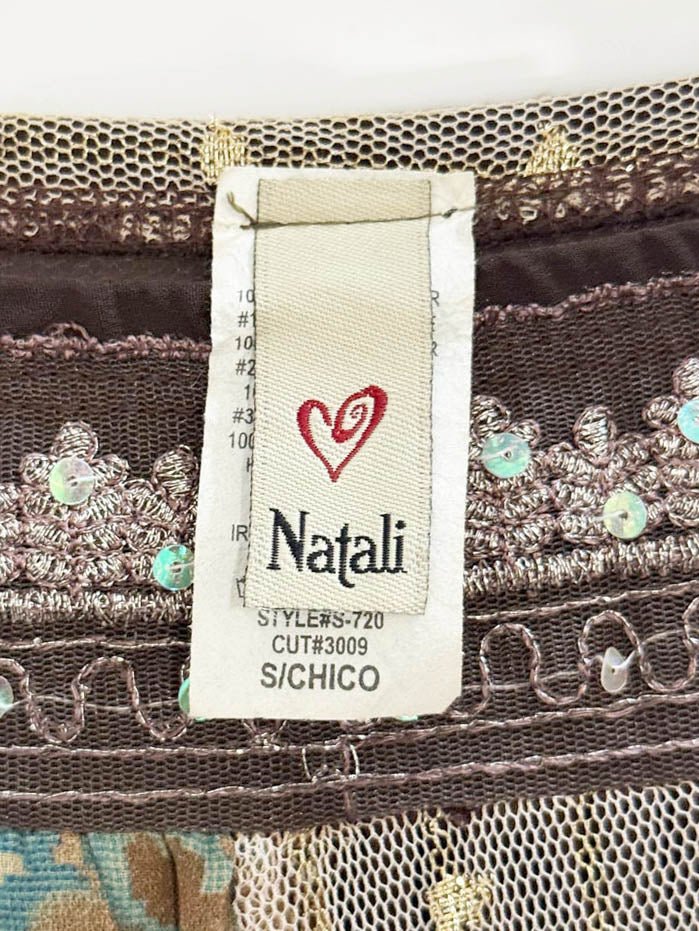 y2k boho natali patchwork flowy maxi skirt | made in USA - good market thrift store