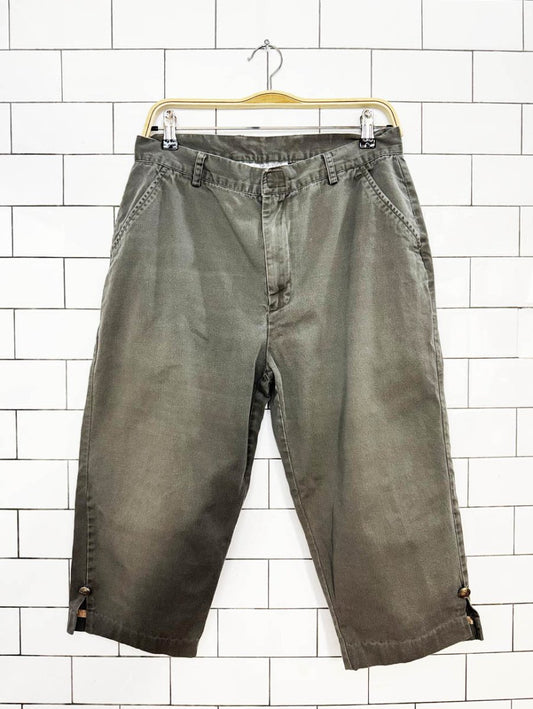 y2k boulevard workshop twill capri pant - good market thrift store