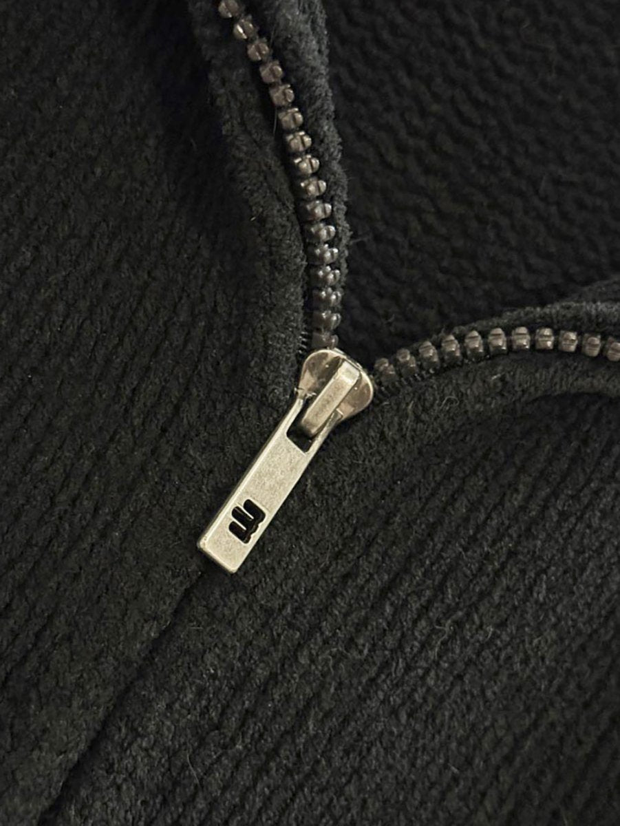 y2k brody chenille knit full zip cardigan - good market thrift store