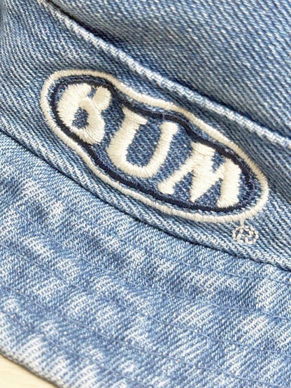 y2k bum equipment denim bucket hat - good market thrift store