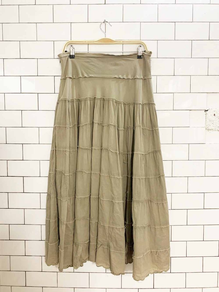 y2k by deep LA beaded waist tiered maxi skirt - good market thrift store