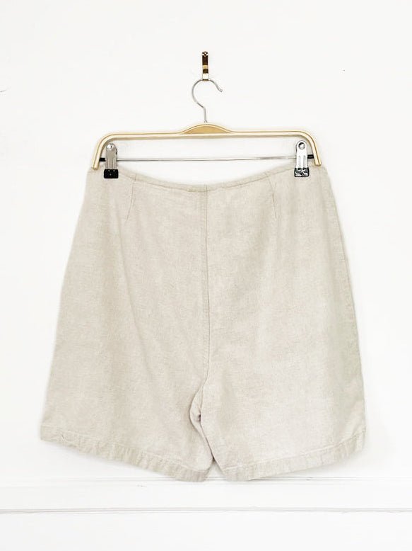 y2k cherokee linen-blend full button mini skort - good market thrift store