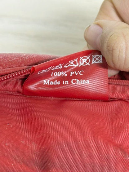 y2k clarins faux leather mini bowling bag handbag - good market thrift store