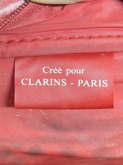 y2k clarins faux leather mini bowling bag handbag - good market thrift store