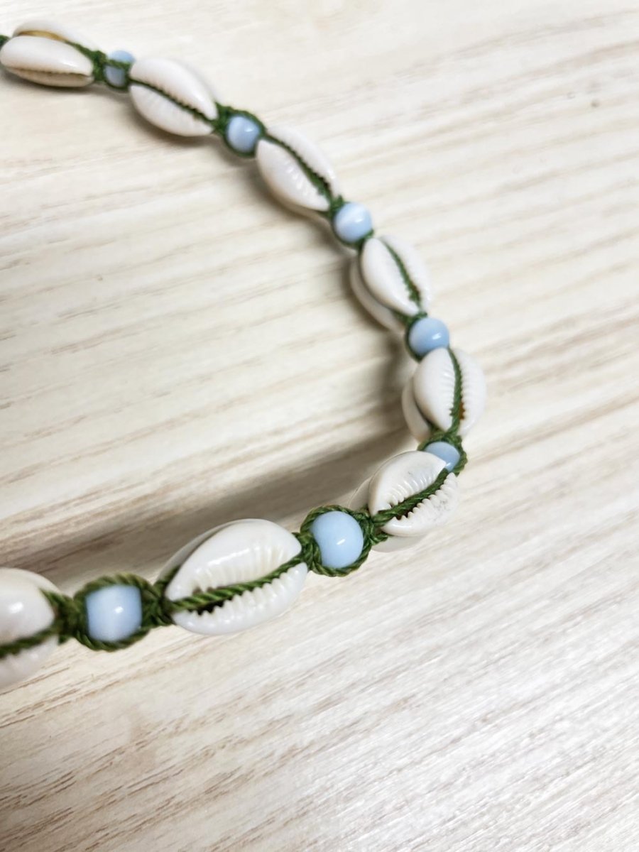 y2k cowrie shell choker necklace - good market thrift store