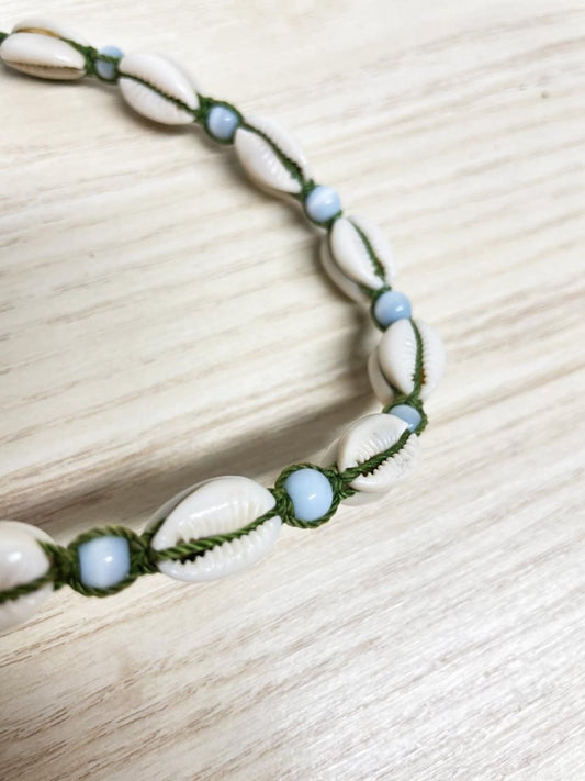 y2k cowrie shell choker necklace - good market thrift store