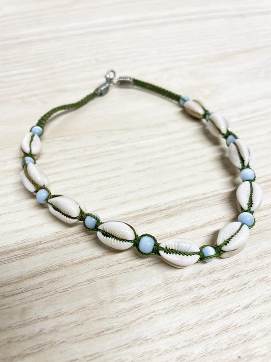 y2k cowrie shell choker necklace - good market thrift store