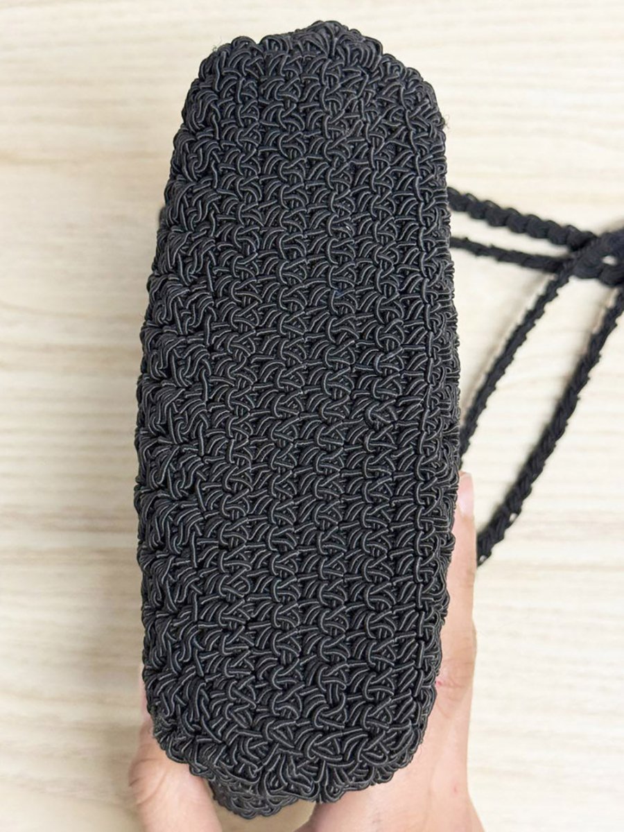 y2k crochet double strap shoulder bag - good market thrift store