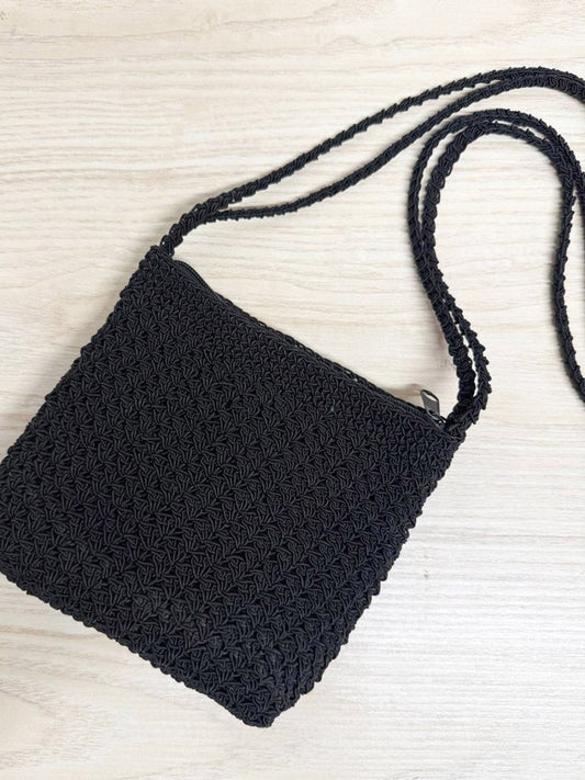 y2k crochet double strap shoulder bag - good market thrift store