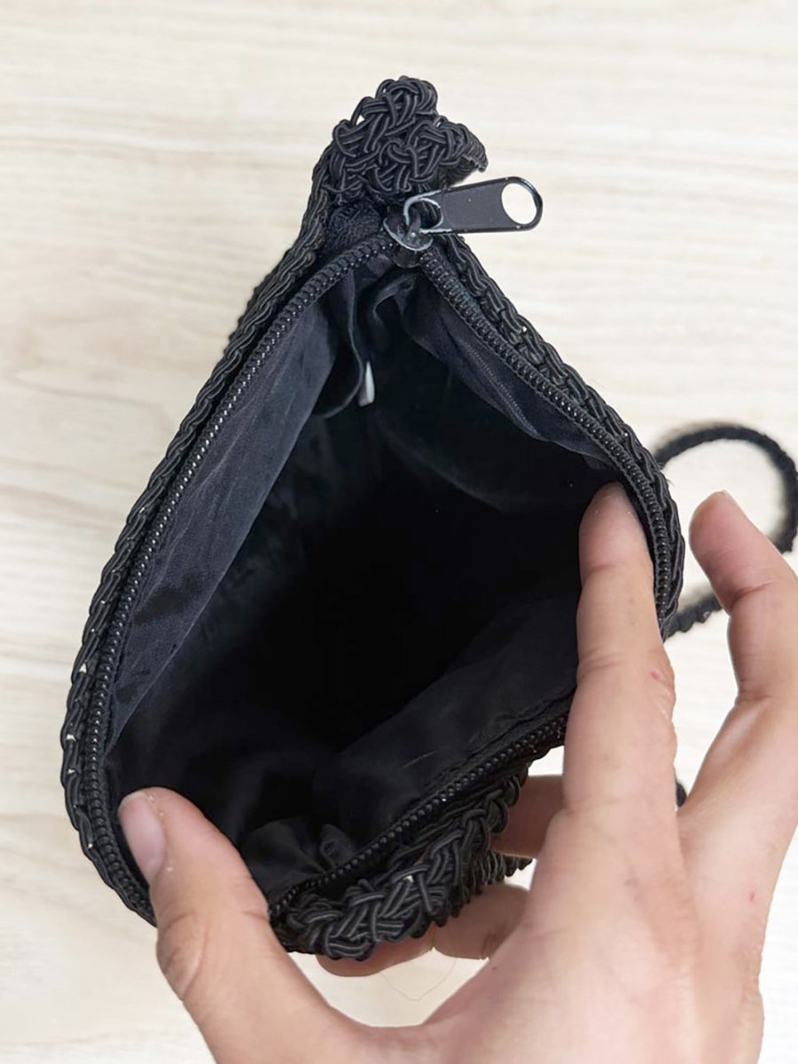 y2k crochet double strap shoulder bag - good market thrift store