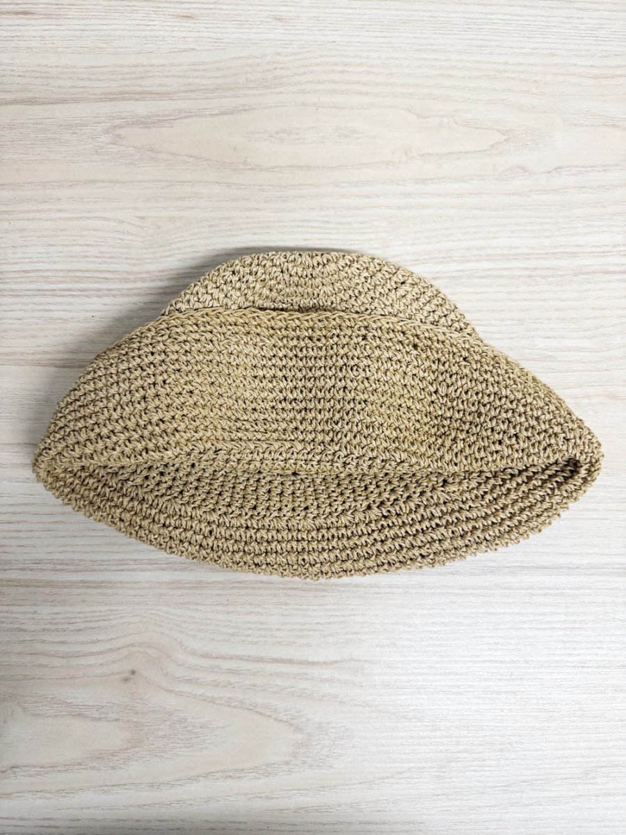 y2k crochet floral floppy sun hat - good market thrift store