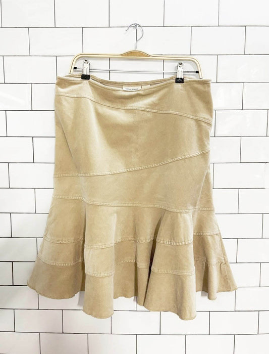 y2k dkny jeans corduroy knee - length skirt - good market thrift store