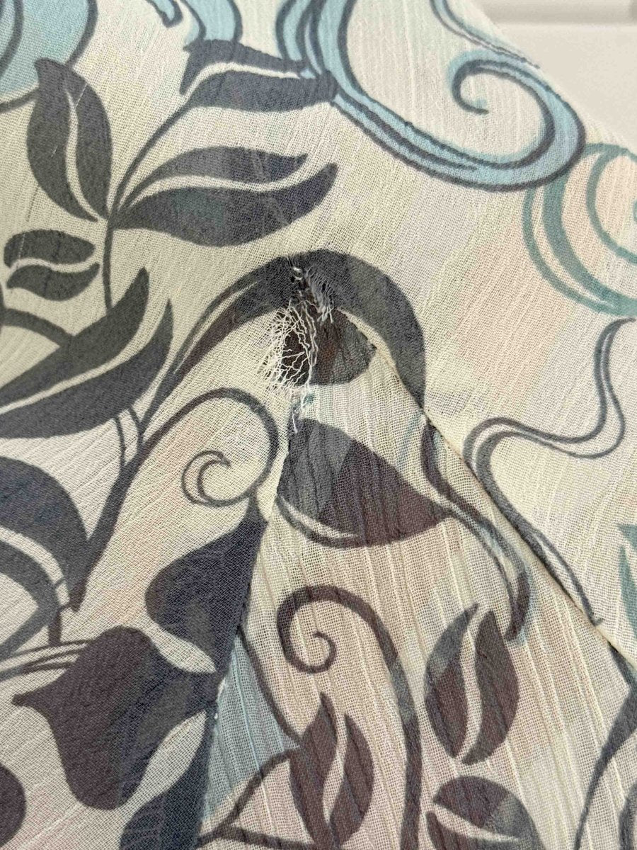 y2k dressbarn floral chiffon flowy knee - length skirt - good market thrift store