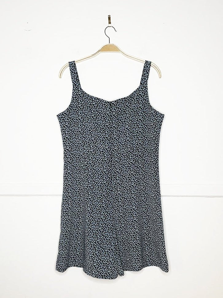 y2k dressbarn micro floral fitted jumpsuit - good market thrift store