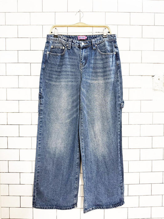 y2k edikted wide leg cargo jeans - good market thrift store