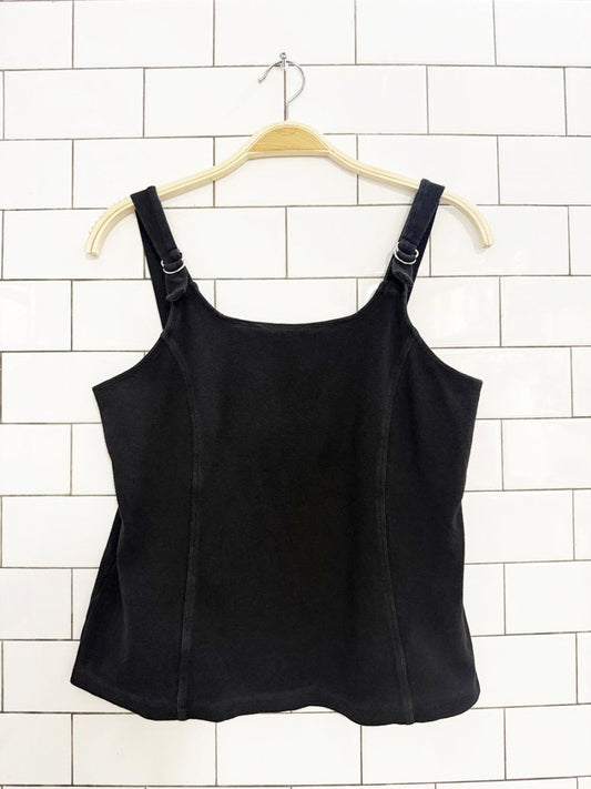 y2k eugenia buckle strap bra top tank top | made in Canada - good market thrift store