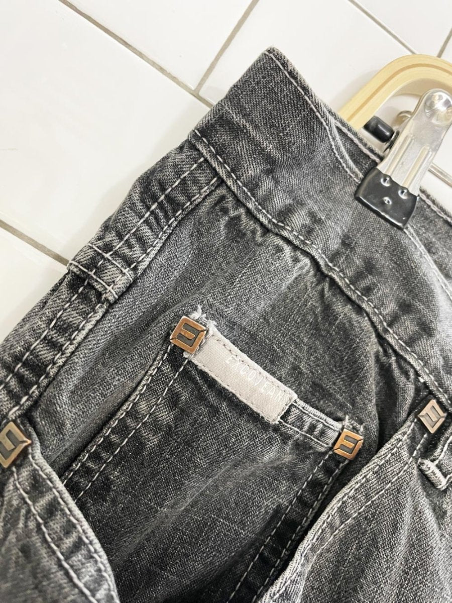 y2k exco baggy distressed bulldog jeans - good market thrift store