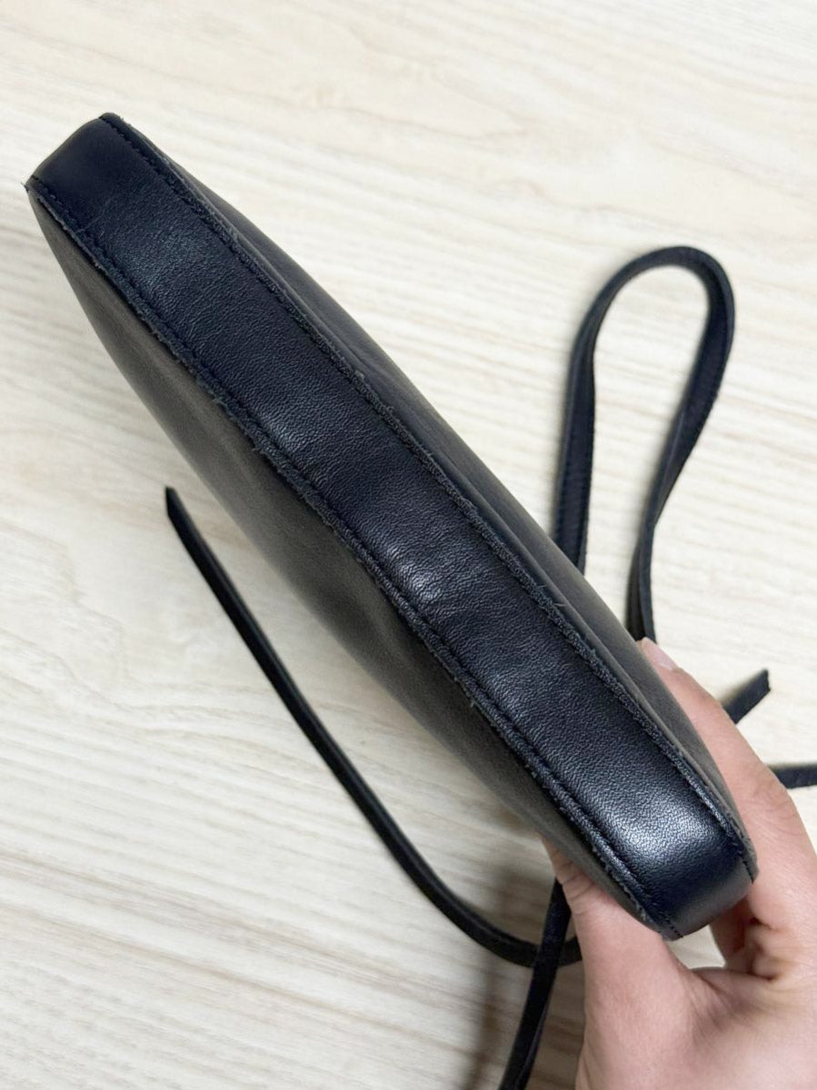 y2k gap leather mini shoulder bag | clutch - good market thrift store