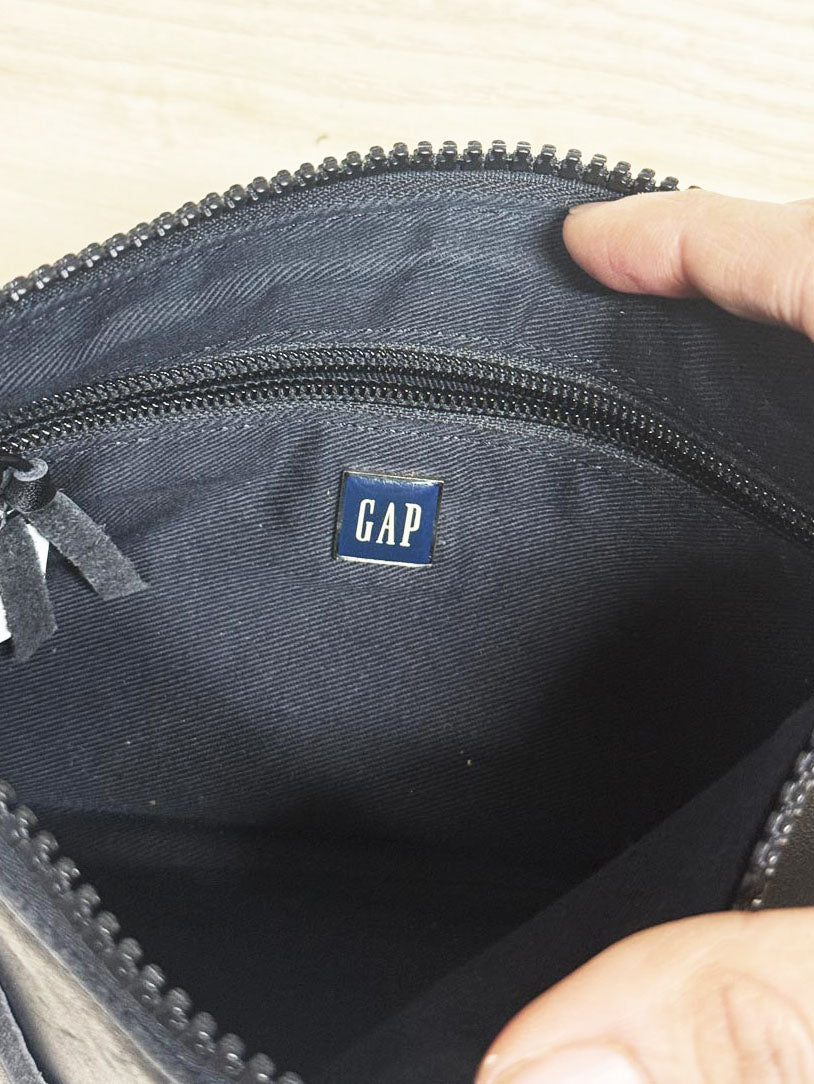 y2k gap leather mini shoulder bag | clutch - good market thrift store