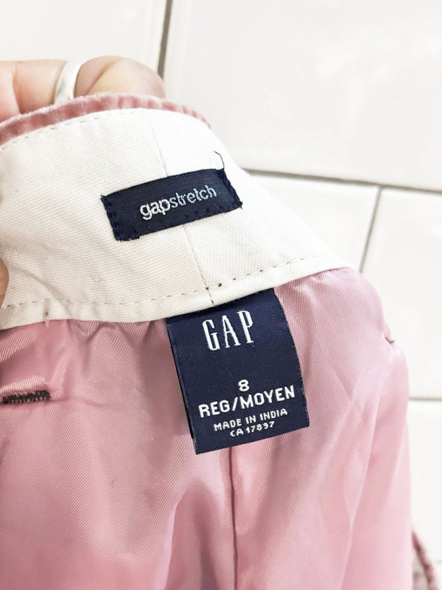 y2k gap wool - blend plaid check flared trousers | made in India - good market thrift store