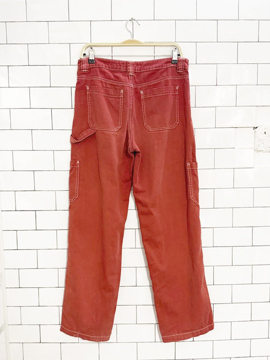 y2k garage contrast stitch utility pants - good market thrift store