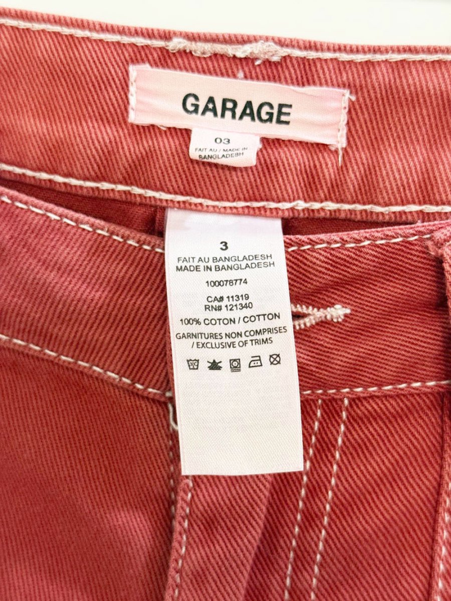y2k garage contrast stitch utility pants - good market thrift store