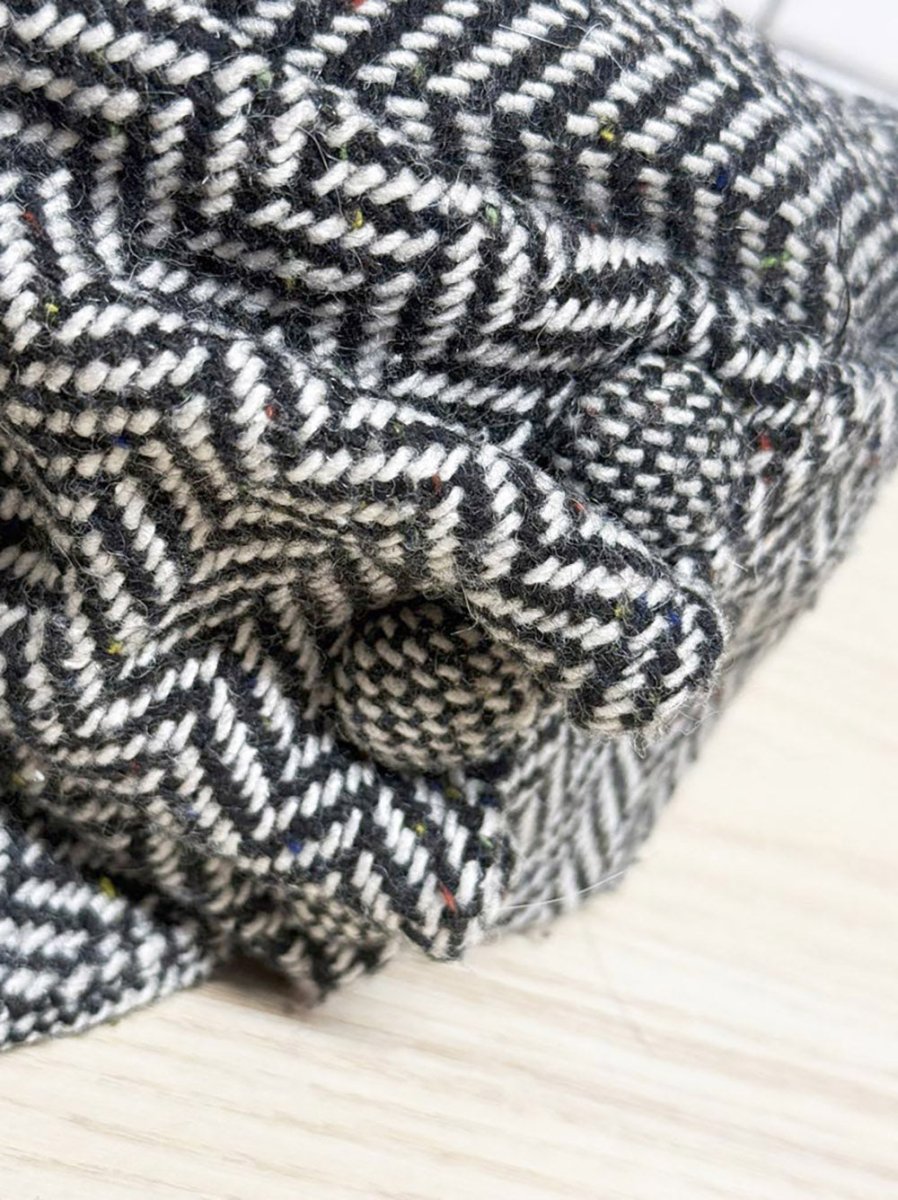 y2k gigi pip wool - blend houndstooth newsboy hat - good market thrift store