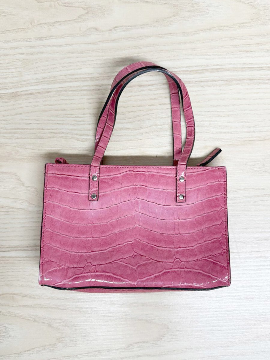 y2k guess faux crocodile mini handbag - good market thrift store