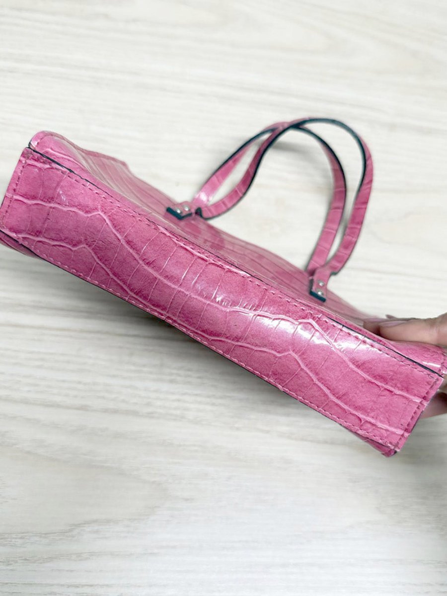 y2k guess faux crocodile mini handbag - good market thrift store