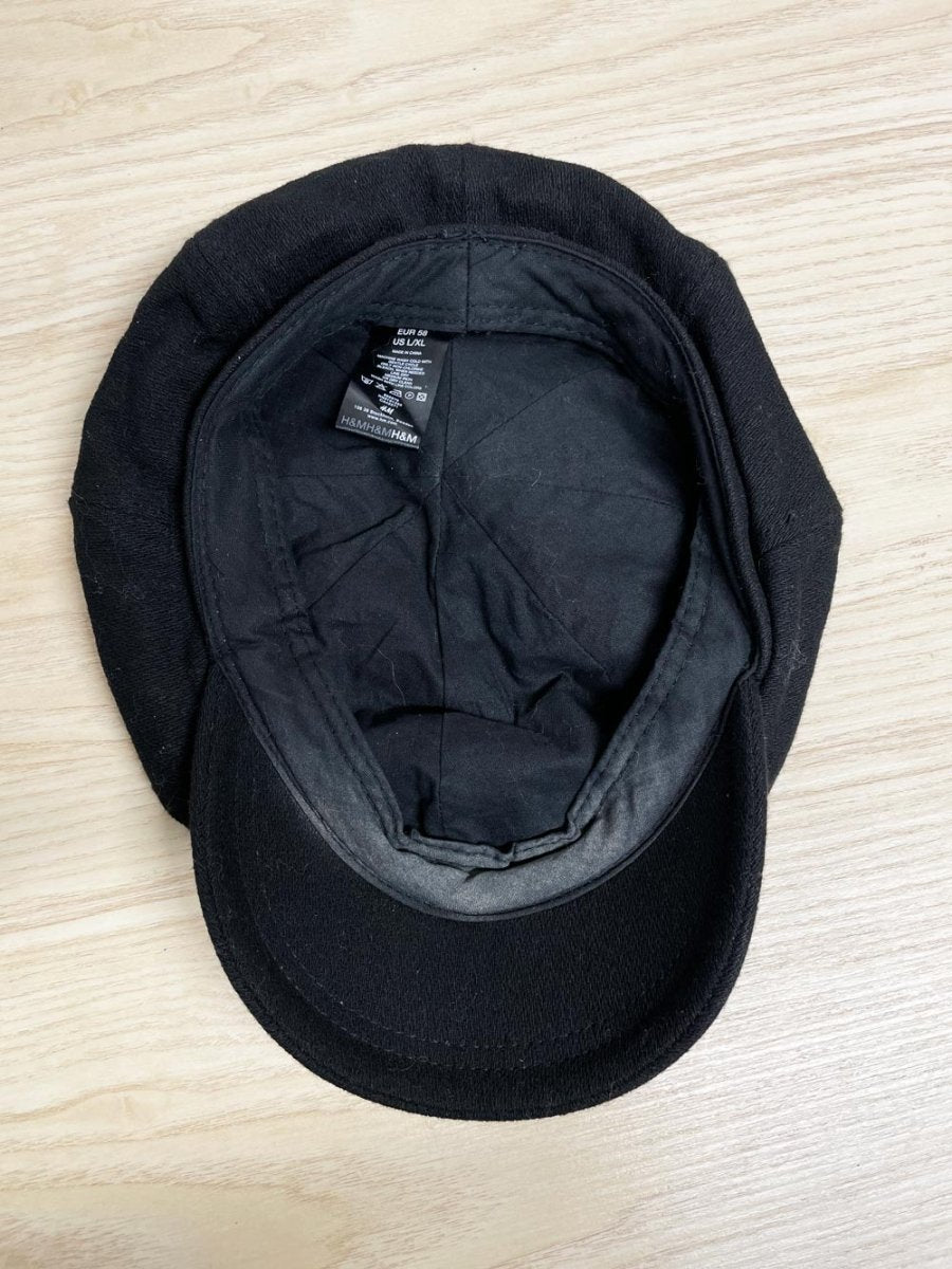 y2k h&m wool - blend newsboy cap - good market thrift store