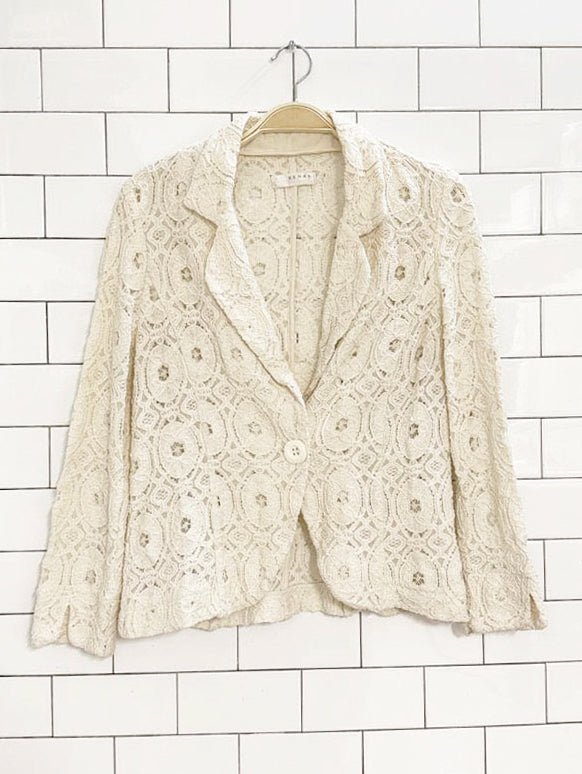 y2k kenar lace blazer - good market thrift store