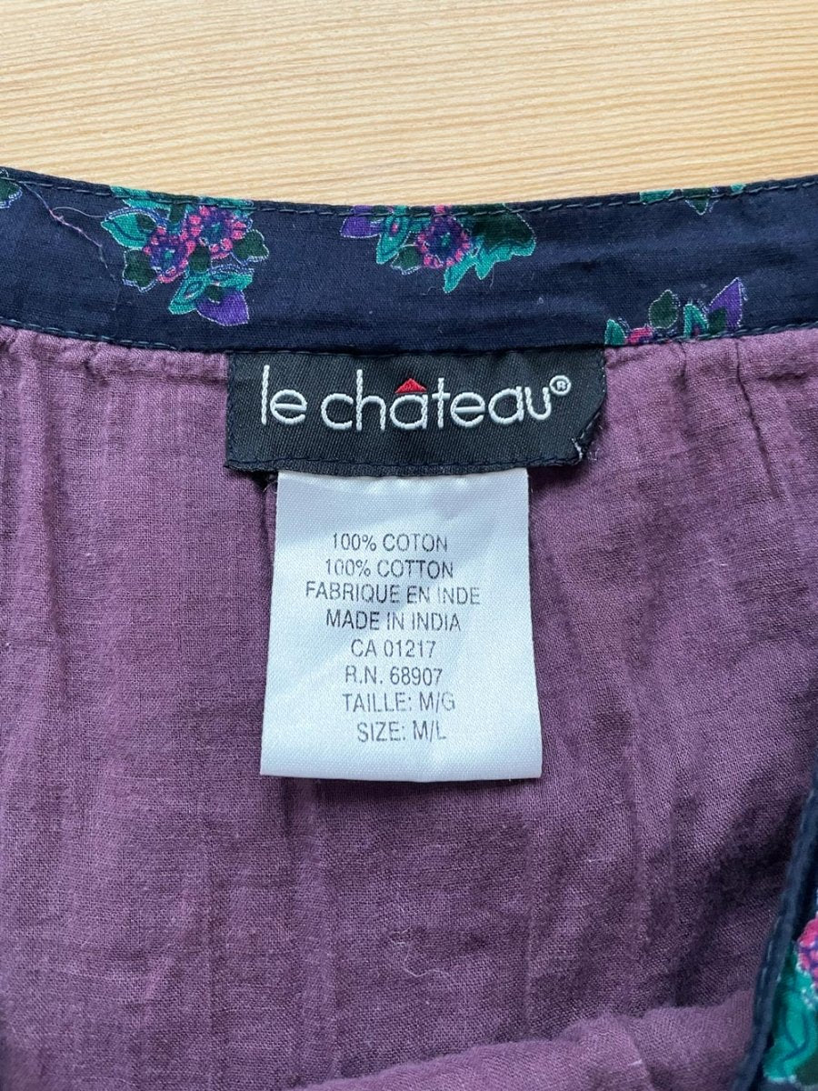 y2k le chateau boho tiered floral maxi skirt | made in India - good market thrift store