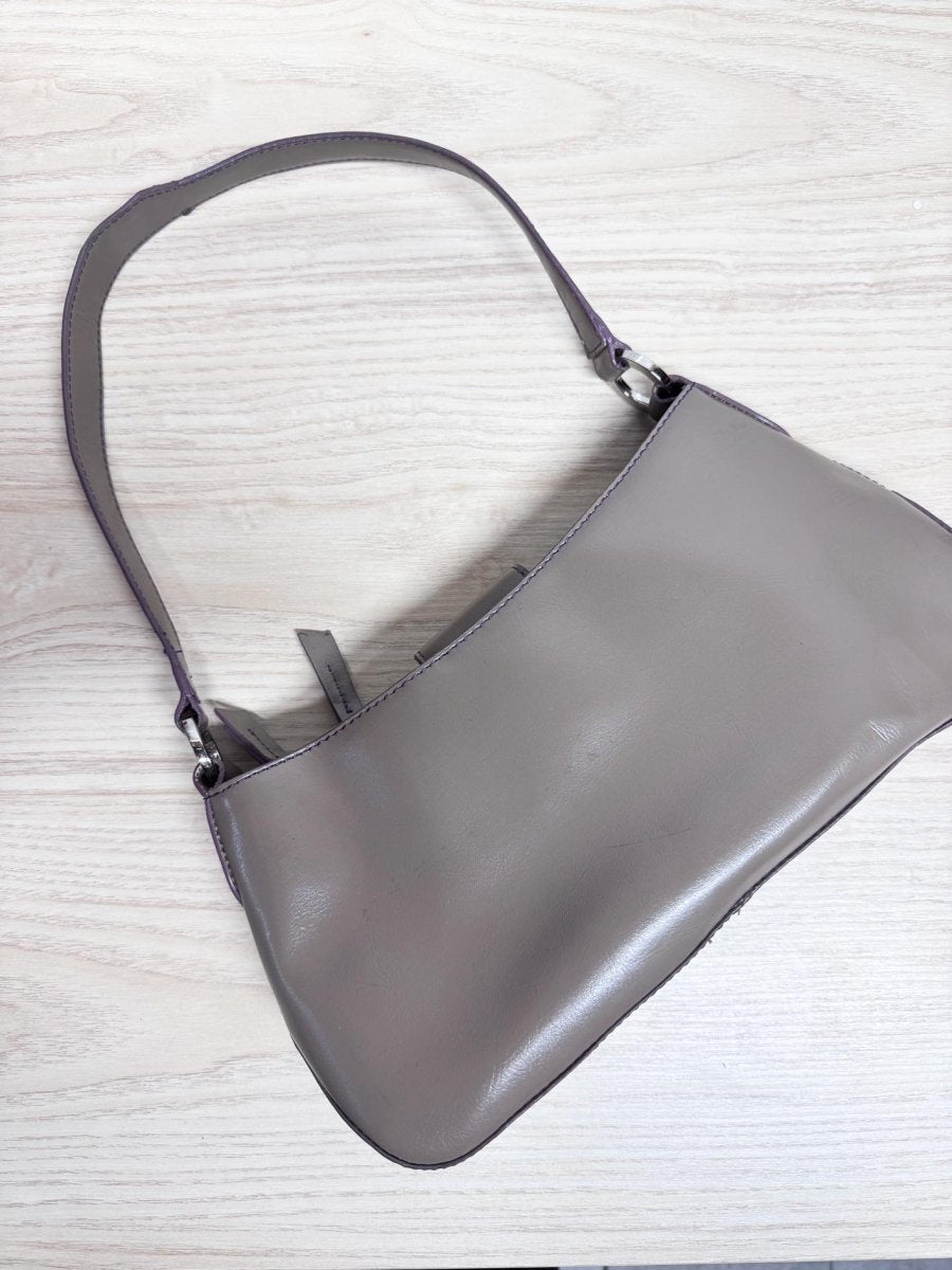 y2k liz claiborne faux leather mini shoulder bag - good market thrift store