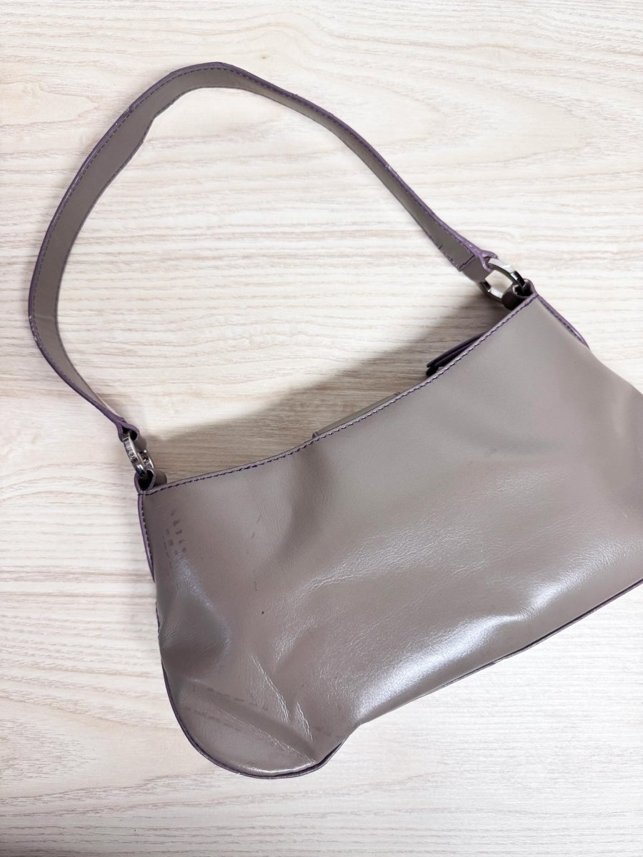 y2k liz claiborne faux leather mini shoulder bag - good market thrift store