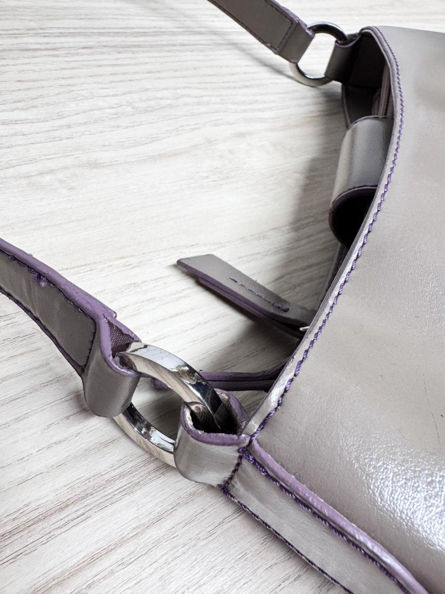 y2k liz claiborne faux leather mini shoulder bag - good market thrift store
