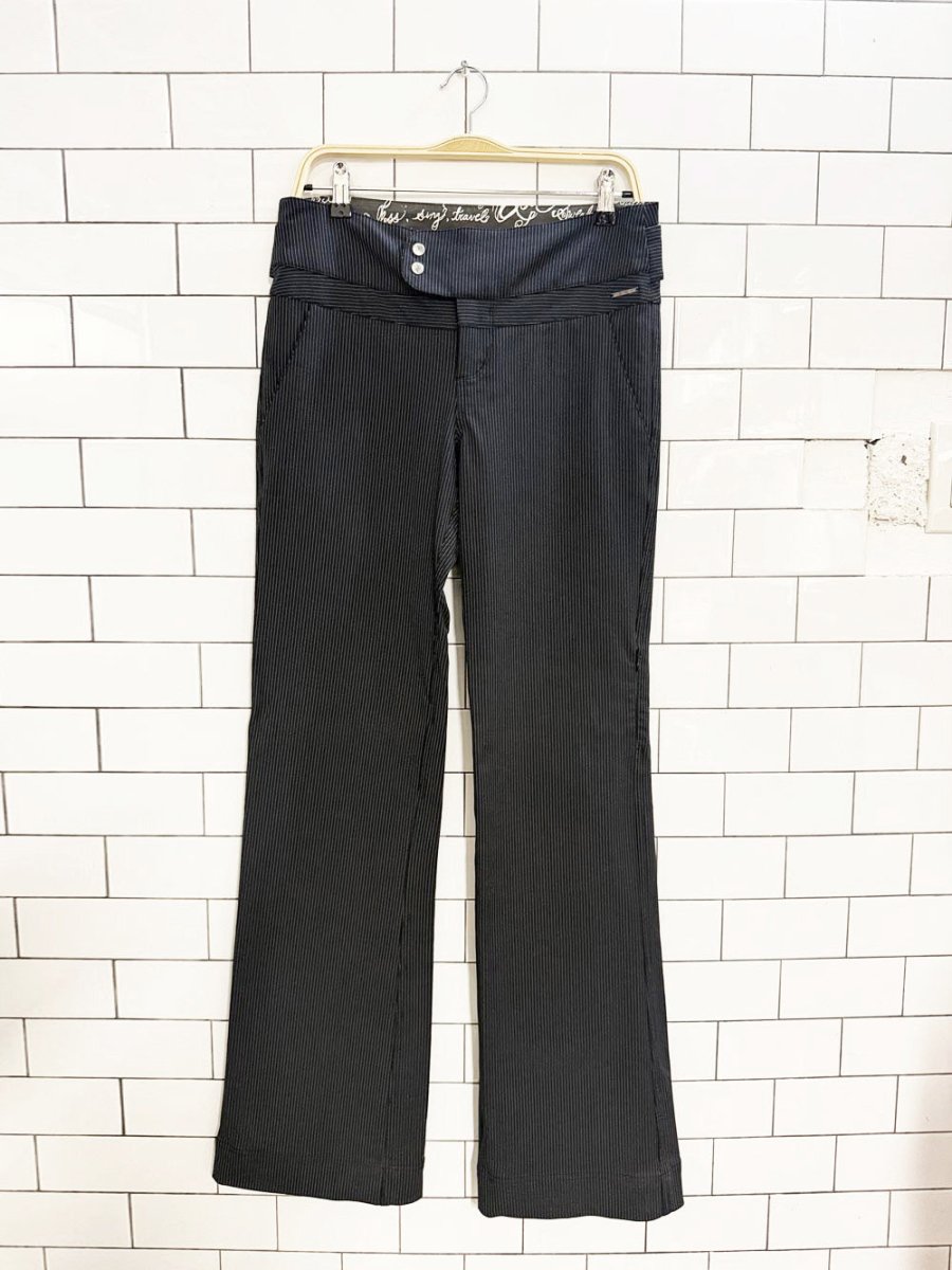 y2k lululemon low rise pinstripe boot cut pants - good market thrift store