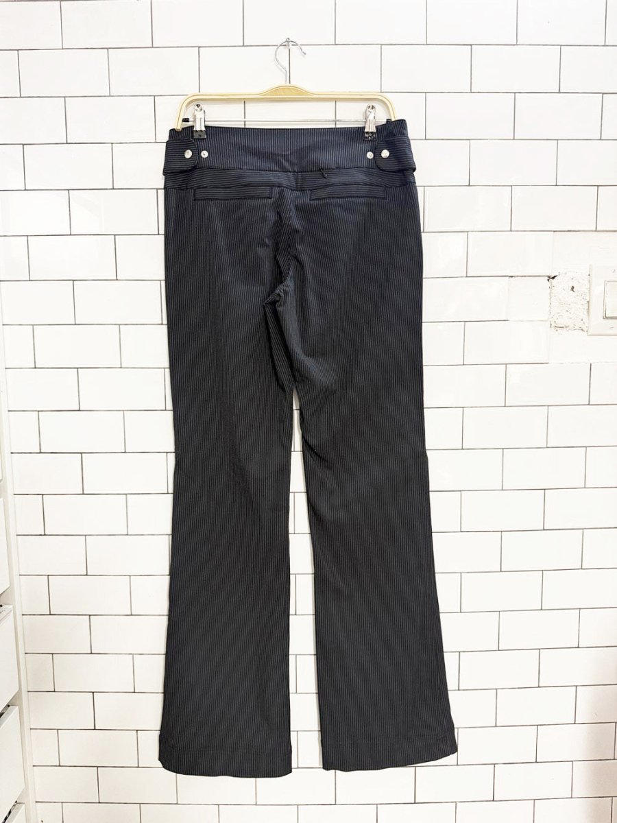 y2k lululemon low rise pinstripe boot cut pants - good market thrift store