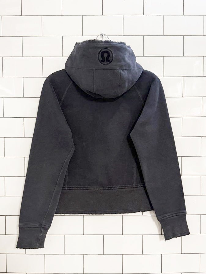 y2k lululemon special edition love embroidered scuba full zip hoodie - good market thrift store