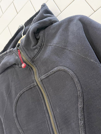 y2k lululemon special edition love embroidered scuba full zip hoodie - good market thrift store