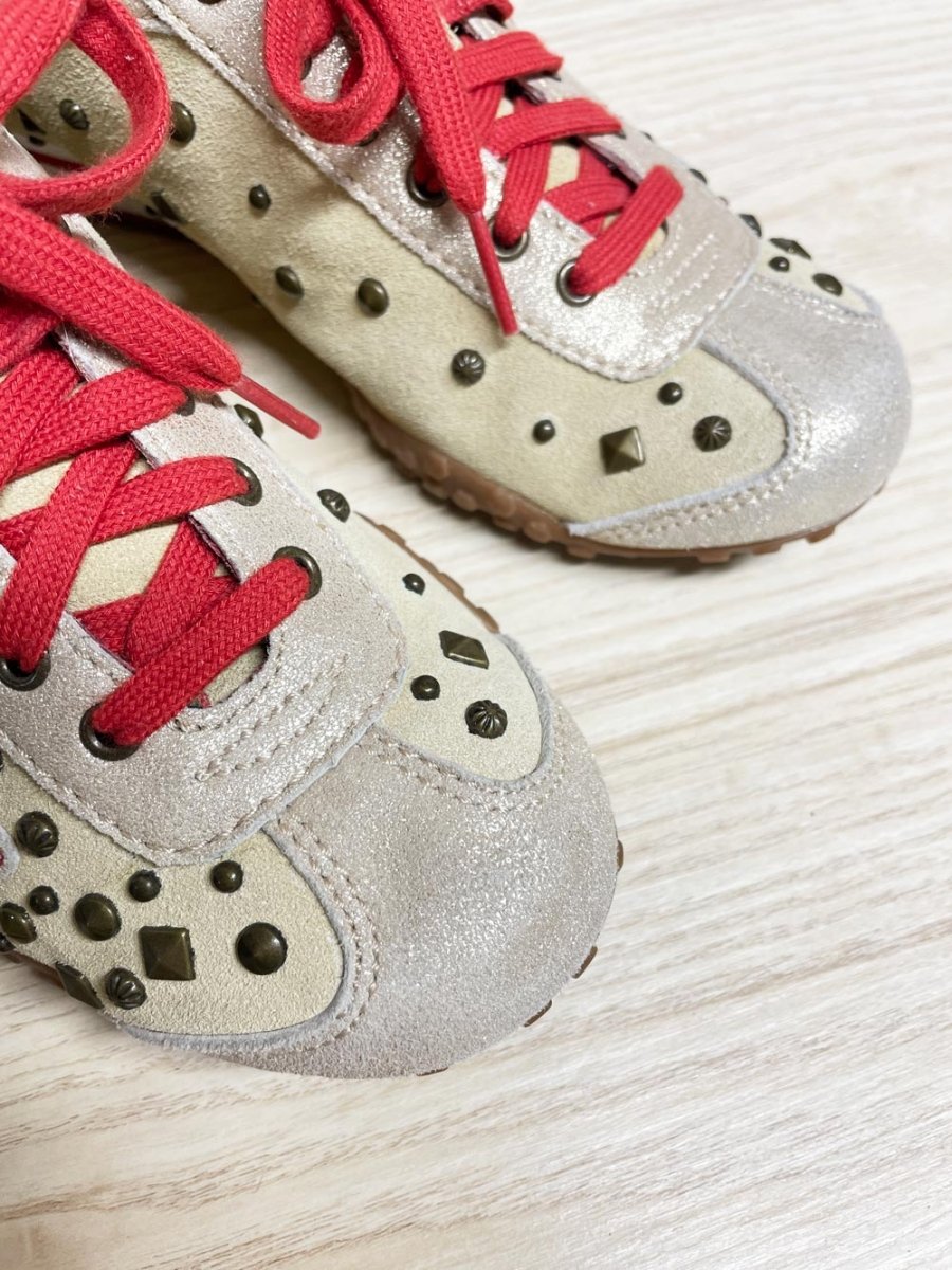 y2k miss sixty M60 leather studded sneakers - good market thrift store