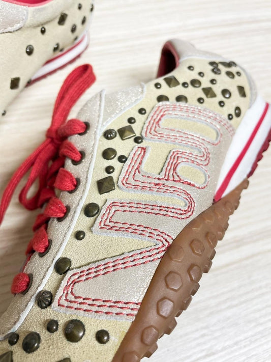 y2k miss sixty M60 leather studded sneakers - good market thrift store