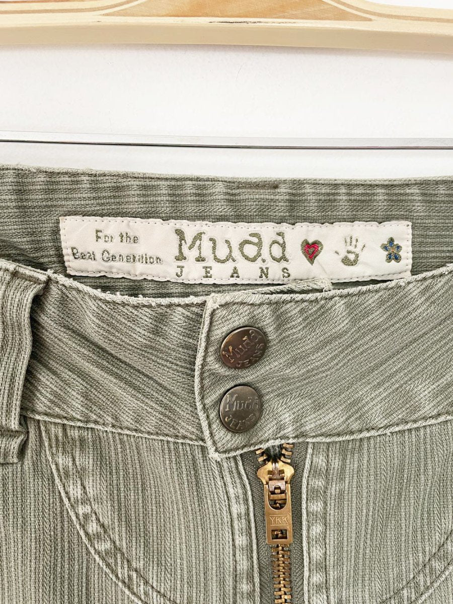 y2k mudd low ride zip flair cargo pants - good market thrift store