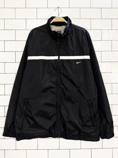 y2k nike small check lined windbreaker jacket - good market thrift store