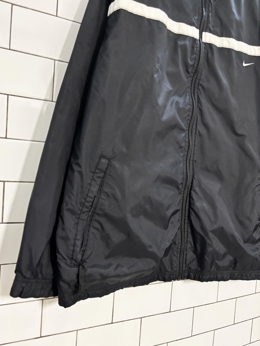y2k nike small check lined windbreaker jacket - good market thrift store