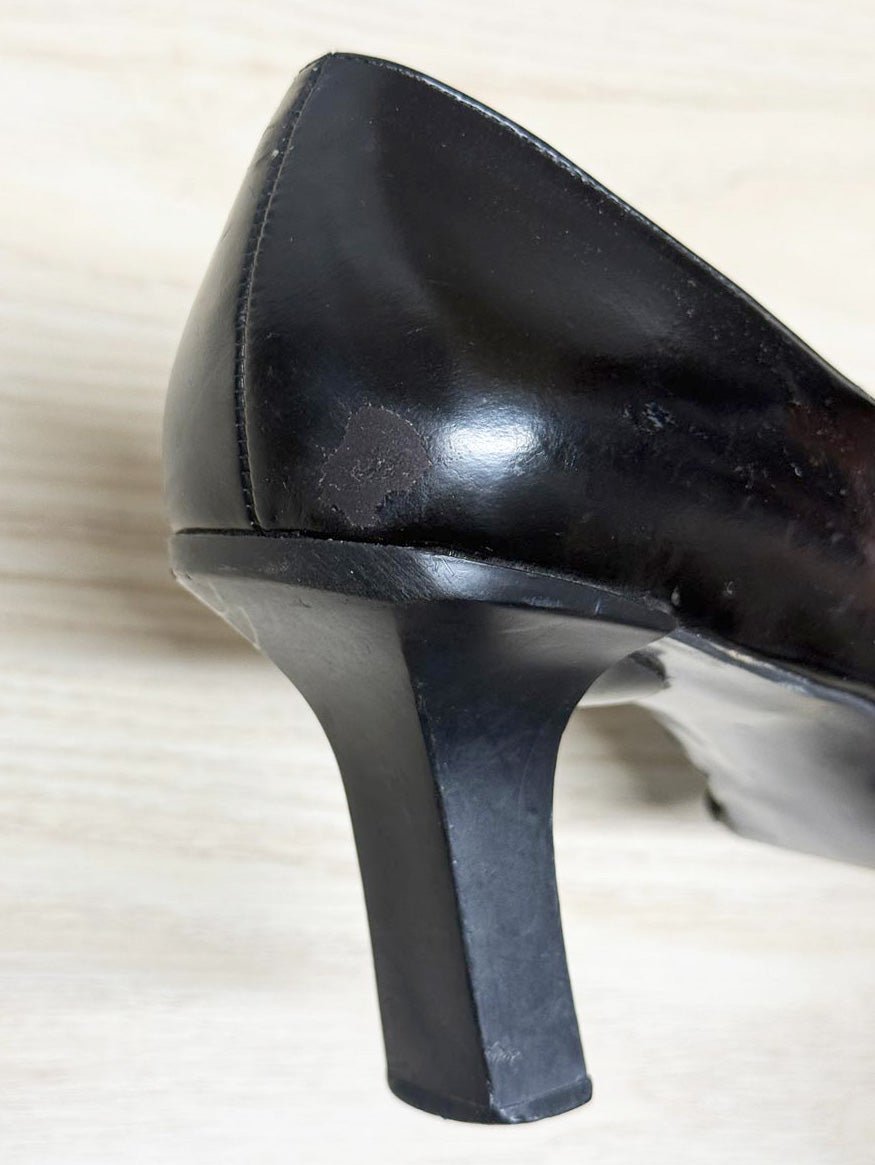 y2k nine west leather mary jane square toe heels - good market thrift store