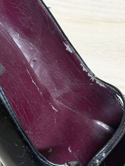 y2k nine west leather mary jane square toe heels - good market thrift store